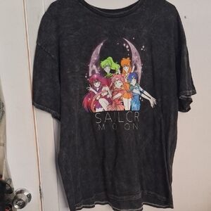Sailor Moon Graphic T-Shirt - Black - XL